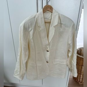 Oak + Fort Linen Blazer and Shorts Set